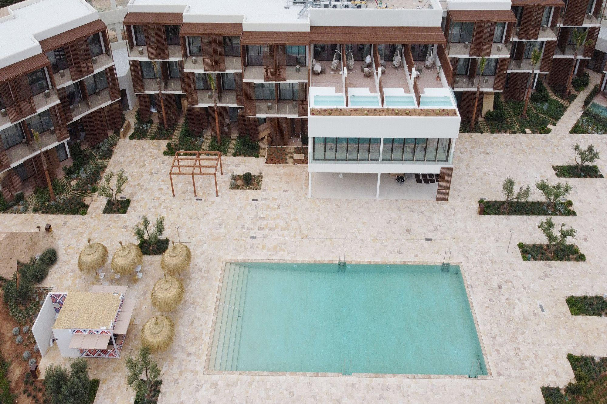 Cala San Miguel Ibiza Resort, Adults Only, Curio Collection By Hilton Port de Sant Miguel 外观 照片 Aerial view of the hotel